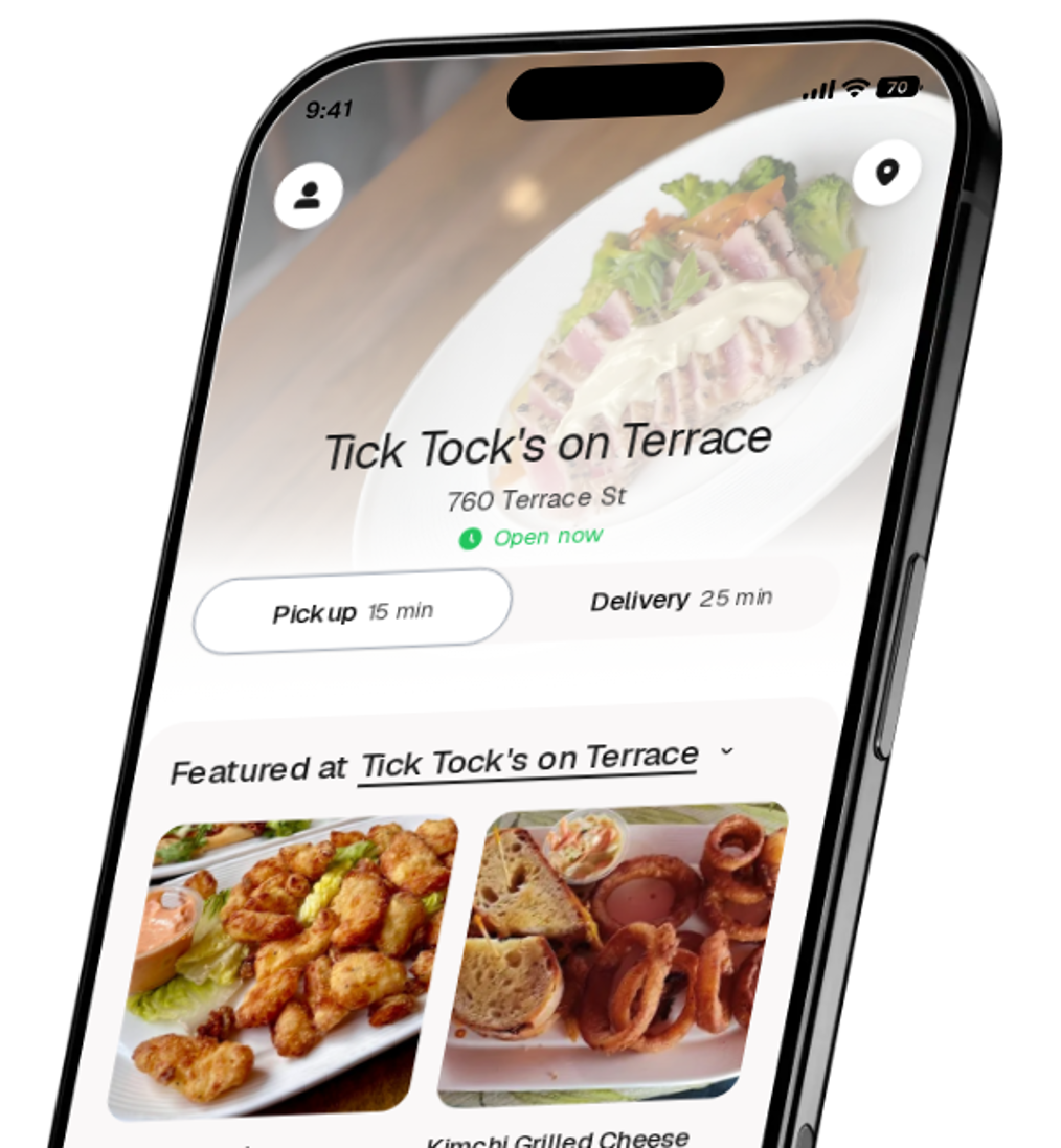 Tick Tock's on Terrace app preview